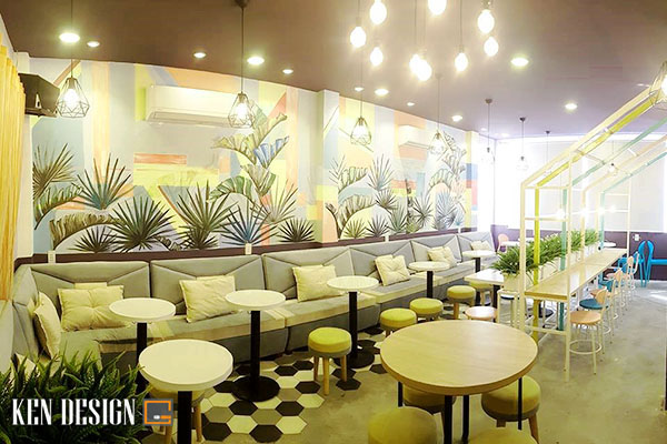 thiết kế nội thất quán cafe phong cách hàn quốc